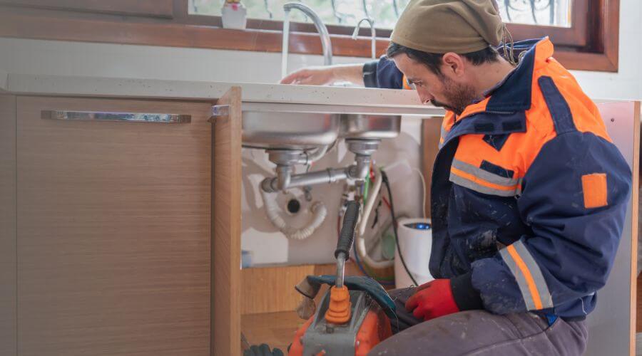 leaky faucet repair in English, IN